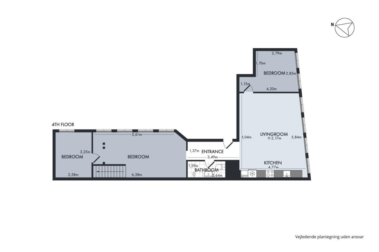 Sanders Regent - Smart Two-Bedroom Apartment Near Central Square โคเปนเฮเกน ภายนอก รูปภาพ